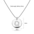 Initials Fabulous Alphabet Letter Necklace White Gold Layered Steel Jewellery